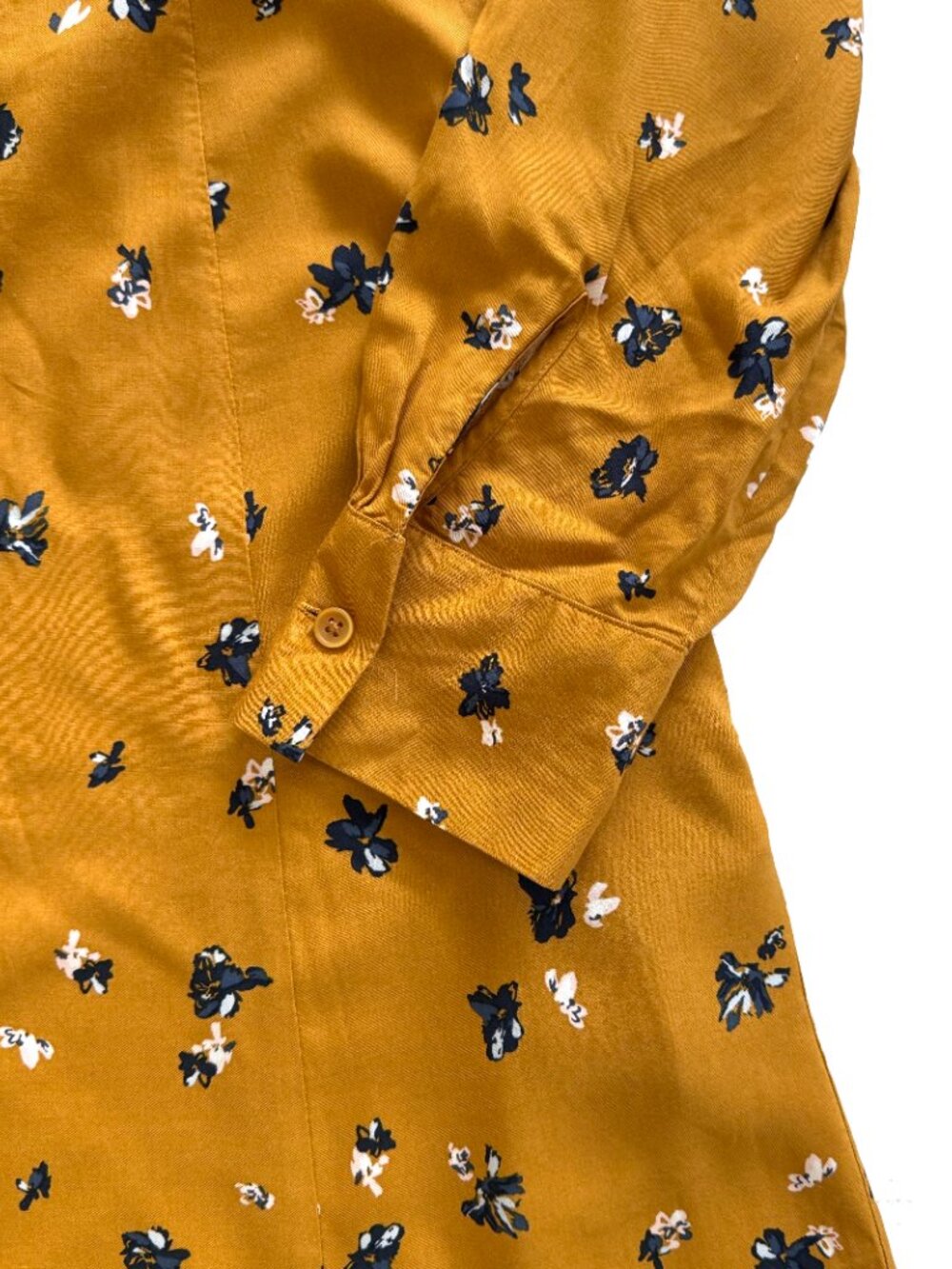 Uniqlo Floral Button Front Shirt Dress - Picture 4 of 8